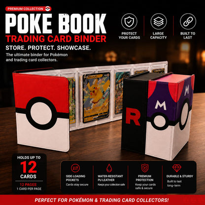 Toploader Binder for Pokémon Cards | Magnetic Trading Card Album(3D product)