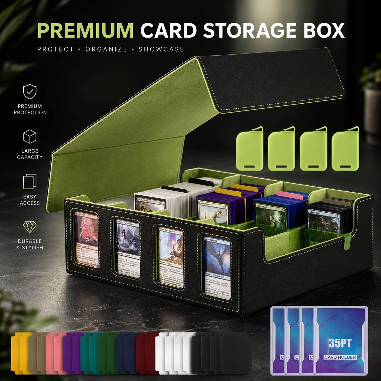Premium Commander Card Storage Box