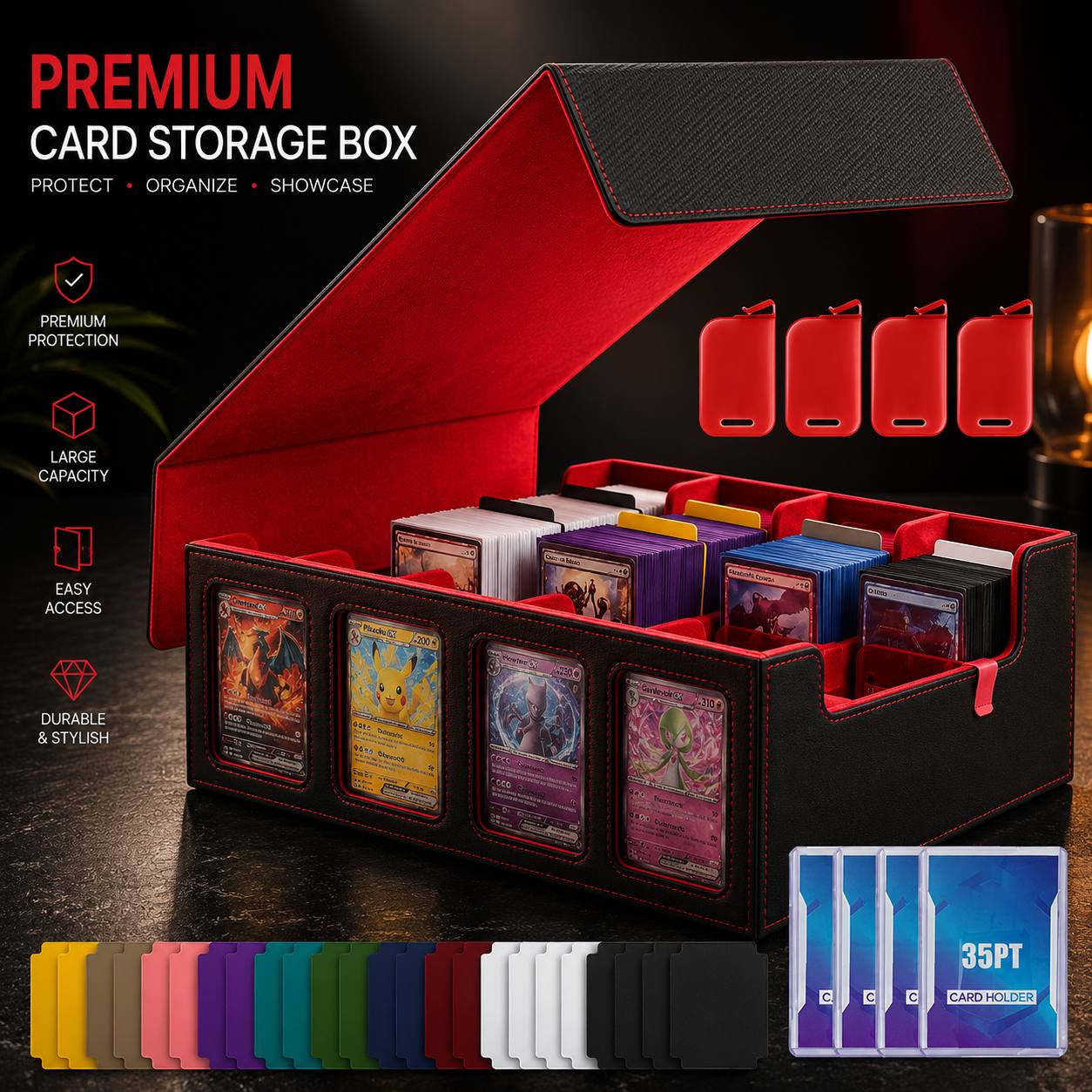 Premium Commander Card Storage Box