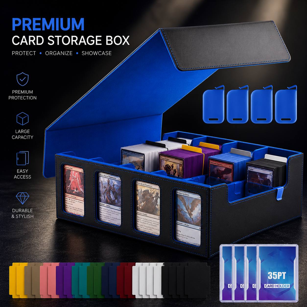Premium Commander Card Storage Box