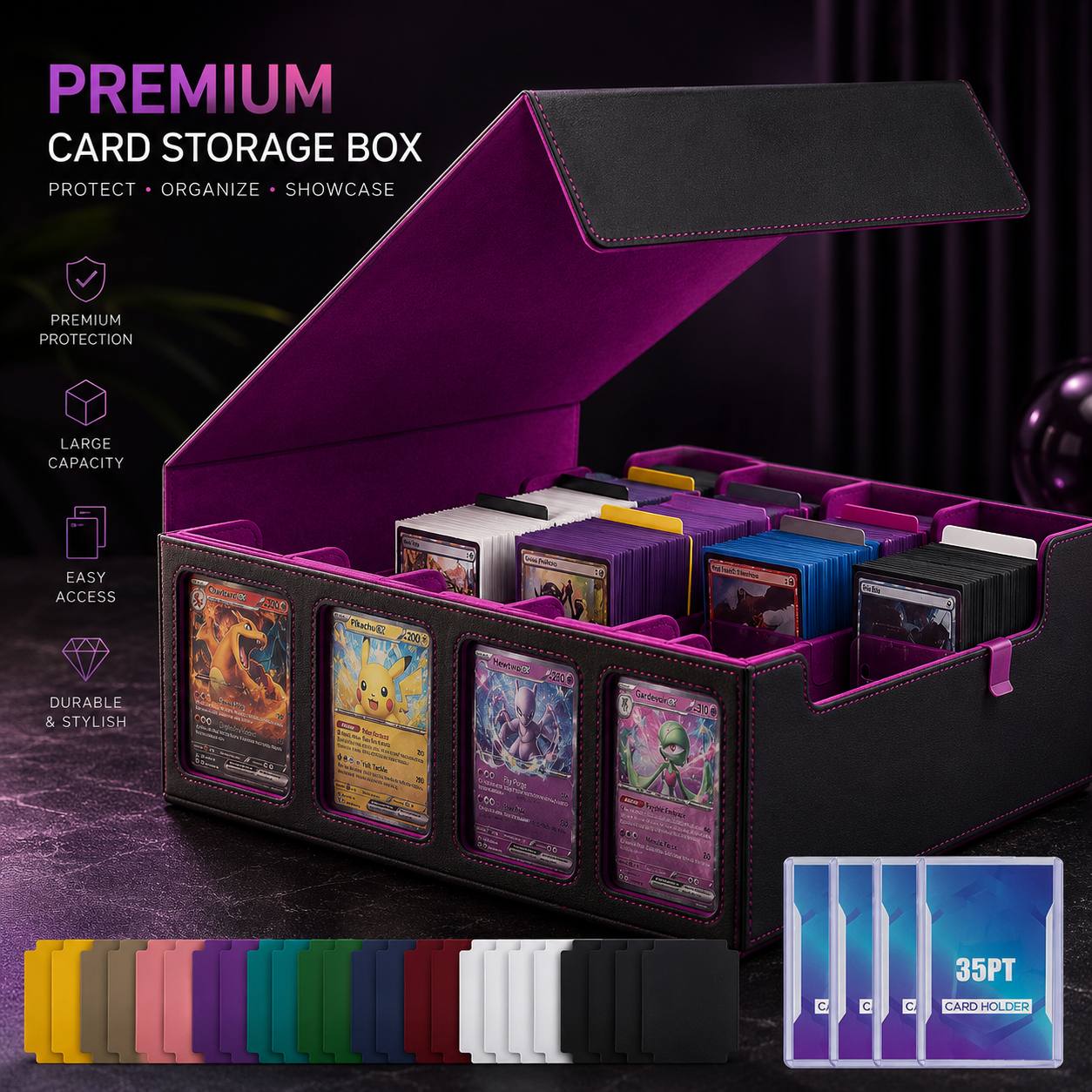 Premium Commander Card Storage Box