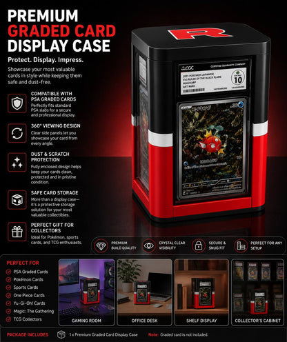 PSA Graded Card Storage Box – Premium Display Case for Collectors