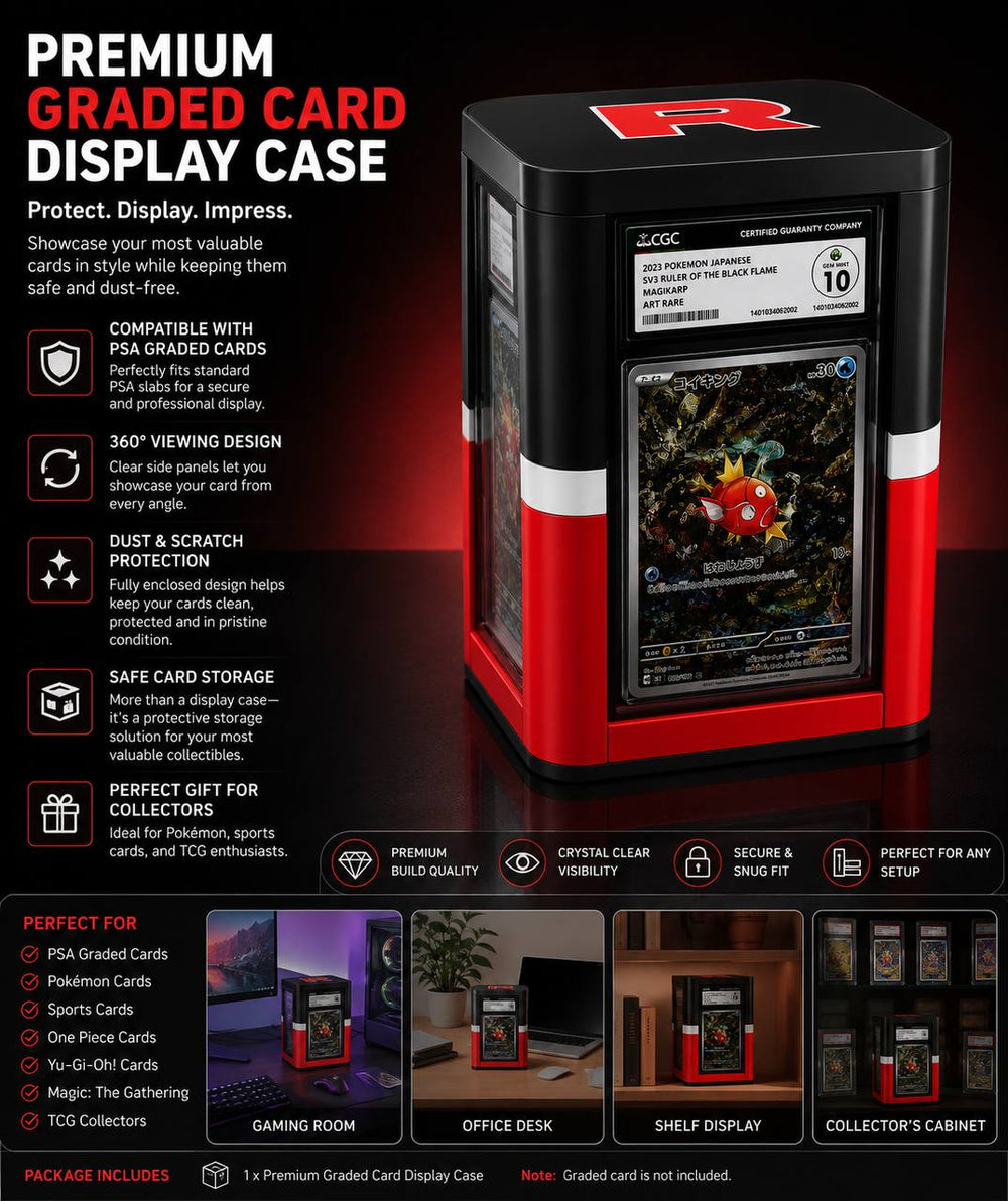 PSA Graded Card Storage Box – Premium Display Case for Collectors