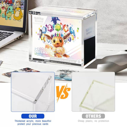 Acrylic ETB Protector Case – UV Resistant Magnetic Display Box for Pokémon Elite Trainer Boxes